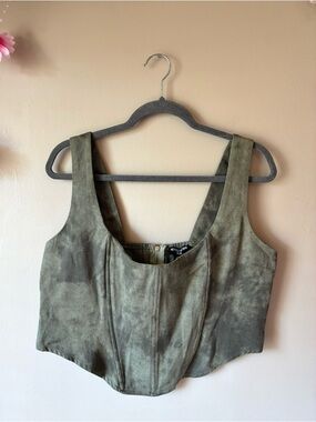 PrettyLittleThing Tie-Dye Corset Top